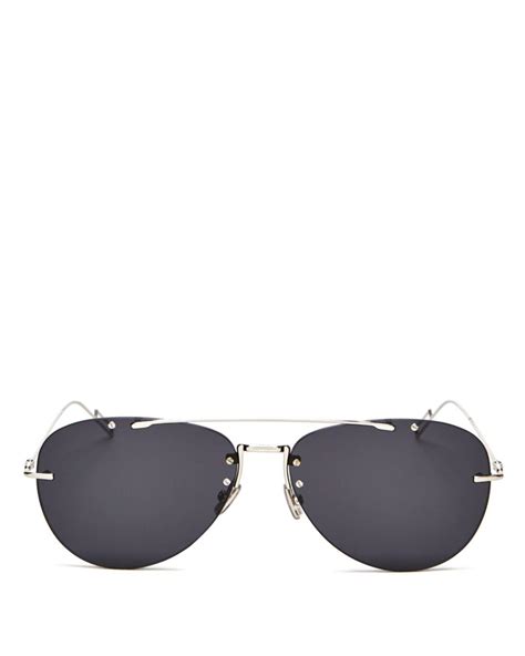 dior homme 62mm brow bar sunglasses|Dior Men's Chroma Brow Bar Aviator Sunglasses, 62mm.